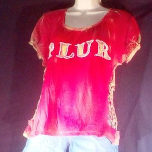 Chadwicks Upcycled Plur Distressed Tee - image 1